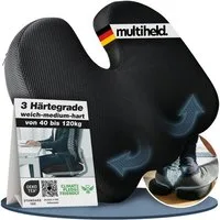 Multiheld Sitzkissen orthopädisch mit Memory Foam (3 HÄRTEGRADE) für Ergonomischen Komfort, Weich 40-65 KG