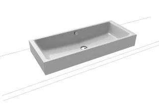 Kaldewei Aufsatzwaschtisch Puro, Modell 3176 mit Überlauf 900x385, 909206003199 909206003199
