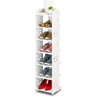 NAIMP Schuhregal Verstellbare Pflaumenblüte Schuhregal für Flur, Eingang, Wohnzimmer