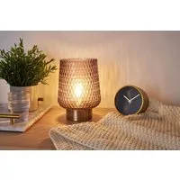 Pauleen Tischleuchte Sparkling Glamour, Leuchtmittel wechselbar, Warmweiß, E27, Batterbiebetrieben, Timerfunktion, Windlicht