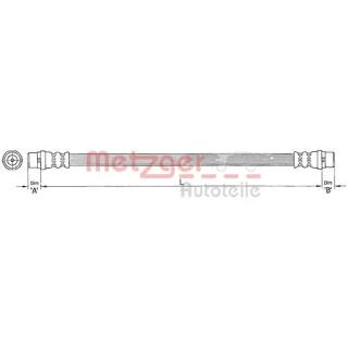 Metzger Bremsschlauch hinten VW Multivan Transporter T5 T6