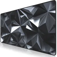 Titanwolf Gaming Mauspad XXL Speed Mousepad 900 x 400 x 3 mm, große Tischunterlage, rutschfest, abwaschbar, Geschwindigkeit & Präzision, Black Crystal