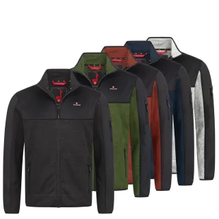 Höhenhorn Naurun Herren Fleecejacke Hybridjacke Strickjacke Softshell 5XL Dunkelgrau
