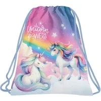 DERFORM Turnbeutel Einhorn Kinder Sportbeutel Rucksack Sporttasche blau Unicorn (1-tlg)
