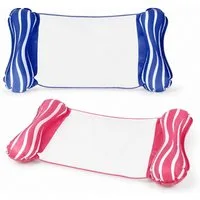 Diyarts Luftmatratze, (Premium 4-in-1 Aufblasbare Wasserhängematte, 2-St., Poolmatratze mit ergonomischen Design), Große Lastkapazität, Kompakt & Tragbar, für Pool und Strand