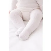 La Bortini Strumpfhose Baby Strumpfhose in Weiß mit Muster festlich für Taufe