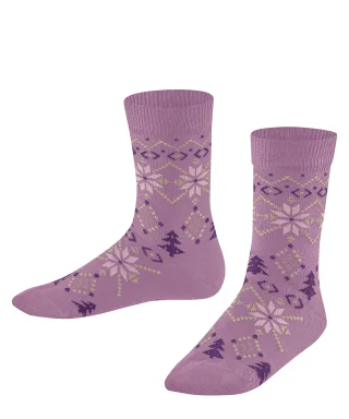 FALKE - FALKE Nordic Fair Isle Kinder blush - Gr. - 28.5