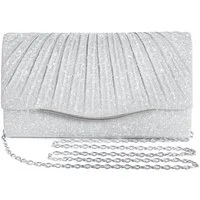 Mutig Abendtasche Glitzer Abendtasche Damen Clutch mit Kette, Elegante Umhängetasche (Umschlag Clutch mit Pailletten, Handtasche), für Hochzeit, Party, Abendveranstaltung und Bankett