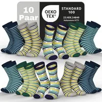 MEDOLY Socken für Kinder (10 Paar) Socken Mädchen & Jungen, aus 72% Baumwolle - ohne einschneidenden Bund
