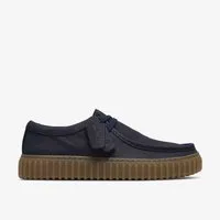 Clarks Clarks - Torhill Lo Navy Leather - Blau Schnürschuh