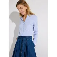 MORE&MORE Langarmbluse klassische Stretchbluse, gestreift