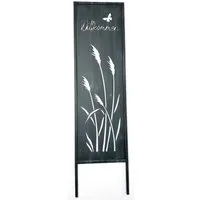 Kobolo Gartenstecker Dekostecker Gartentafel - WILLKOMMEN - 30x93 cm (aus Metall)