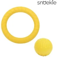 SNOEKIE Kauring SNOEKIE Hundespielzeug Set 2-teilig, EVA-Ring 29 cm und Ball 9 cm