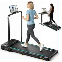 FunLife Laufband 3-in-1 Walking Pad mit Haltegriff (Einzelgerät, Homeoffice Walking Pad), 1–8 km/h, klappbar, Homeoffice geeignet