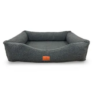 Petliving orthopädisches Hundebett Teddy kuschelweich anthrazit XXL