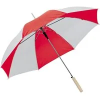 Macma Stockregenschirm Automatik-Regenschirm / Farbe: weiss-rot