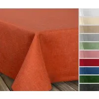 Beautex Tischdecke Fleckenabweisende bügelfreie Tischdecke mit Lotuseffekt, Leinenoptik (1-tlg)