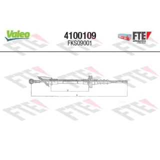 Valeo Kupplungsseil Citroen C25 Fiat Ducato Talento Peugeot J5