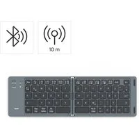 Hama Faltbare Tastatur (Mini-Tastatur Bluetooth, Wireless, für Tablet/iPad) Ultra-Slim-Bluetooth-Tastatur (kompakt, universell einsetzbar, robust)