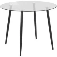 OTTO home Glastisch Danny (Esstisch, Glastisch, OTTOs Choice), runder Esstisch mit einem Ø von 100 cm