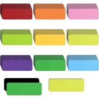 FELIXLEO Magnet 54 Stück Magnetstreifen 30×80 mm beschreibbar für Whiteboard (1-St)