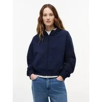 Tommy Jeans Kapuzensweatjacke TJW BXY S FLAG ZIP THRU HOODIE Baumwolle, Kapuze, Kängurutasche