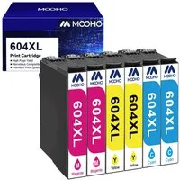 MOOHO 604XL für Epson 604 XL Multipack XP-3200 XP-3205 XP-4200 XP-4250 Tintenpatrone (WorkForce WF-2910DWF WF-2930DWF WF-2935DWF WF-2950DWF)