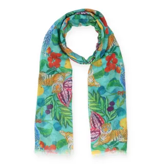 Halsüberkopf Accessoires - Schal Jungle 70x180 mint - Gr. - OS
