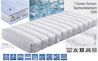 Comfort Taschenfederkernmatratze mit 1000 Federn