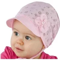 F.P.H. Maja Schirmmütze Babymütze Taufmütze Sommermütze
