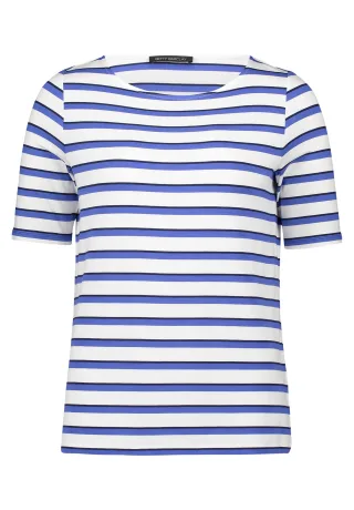 Betty Barclay - Ringelshirt Weiß/Blau - Gr. - 44