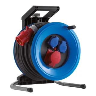 HEDI Kunststoff-Drehstromkabeltrommel Professional Plus Ø 320 mm, 16A-Ausführung, schwarz - K3D2516T2