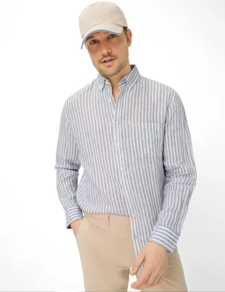 Brax Herren Hemd Style DANIEL thyme, grün, Gr. XXXL