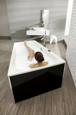 Hoesch Badewanne Thasos Trapez 1750x1100 rechts Weiss 3748.010