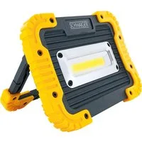Schwaiger LED Arbeitsleuchte WLED10 531, großer Abstrahlungswinkel, mehrstufig einstellbarer Standfuß, COB-LED, weiß, mehrstufig einstellbarer Standfuß, batteriebetrieben