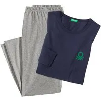 United Colors of Benetton Pyjama (Set, 2 tlg) aus reinem Baumwoll-Jersey