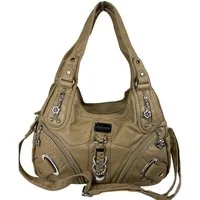 Taschen4life Schultertasche Damen, klassische Umhängetasche, Hobo AK11282, Handtasche mit abnehmbaren Schulterriemen, Innen- und Außenfächer