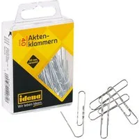 Idena Büroklammer Idena 12080 - Aktenklammern, 40 Stück, 50 mm, verzinkt