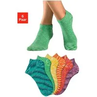H.I.S Sneakersocken mit farbig bedrucktem Garnen, unterschiedliche Designs (Packung, 6-Paar) mit farbigem Garn