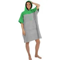 normani Badeponcho Damen Surfer Poncho Kuta, Bio-Baumwolle, Kapuze, Schlupf, Badeponcho aus 100 % saugstarker Bio-Baumwolle