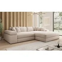 Luxusbetten24 Sofa Designer Sofa Bernardo, mit breiter Ottomane