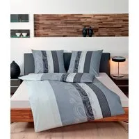 Janine Bettwäsche DAVOS 6456, Biber, 2 teilig, elegante Bettwäsche aus Baumwolle, in verschiedenen Qualitäten