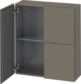 Duravit L-Cube Halbhochschrank Flanell Grau Seidenmatt 700x243x800 mm - LC116709090 LC116709090