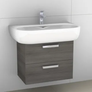 Artiqua 413 Waschtischunterschrank für 4U 123480 Graphit Struktur quer, 413-WU2L-K25-7070-401 413-WU2L-K25-7070-401