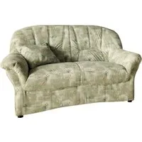 DOMO collection 2-Sitzer Bahia Couch, B/T: 153/92 cm, belastbar bis 140kg/ Sitz, mit Federkern, Microfaser MELROSE®, mocca