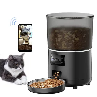 IPSKY PFF040 1080P HD Smart Pet Feeder Camera WiFi Enabled 2-Way Audio Night Vision Automatic Food Dispenser for Pet Lif