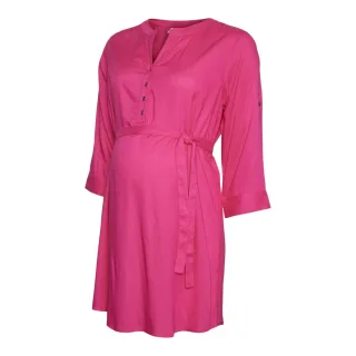 Mamalicious - Tunikakleid für Damen, Regulär, 3/4 Ärmel (Fuchsia Lila)