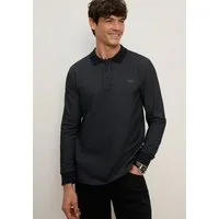Bruno Banani Poloshirt Markante Melange-Struktur trifft auf zeitlosen Polo-Style