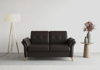 sit&more 2-Sitzer "Göteborg" inklusive Sitztiefenverstellung und Federkern