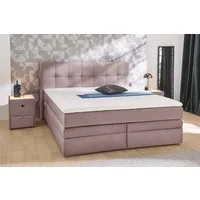 Jockenhöfer Gruppe Boxspringbett AMY mit Bettkasten, inkl. Taschenfederkernmatratze Härtegrad H3-H4, mit 6 cm Kaltschaum-Topper, Samt-Bezug, 180x200 und 200x200 cm
